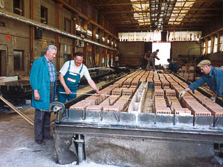 Ziegeldecken-Produktion in Bonenburg