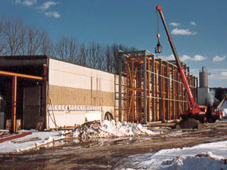 Umbau der ZMB Halle im Winter 1990/1991